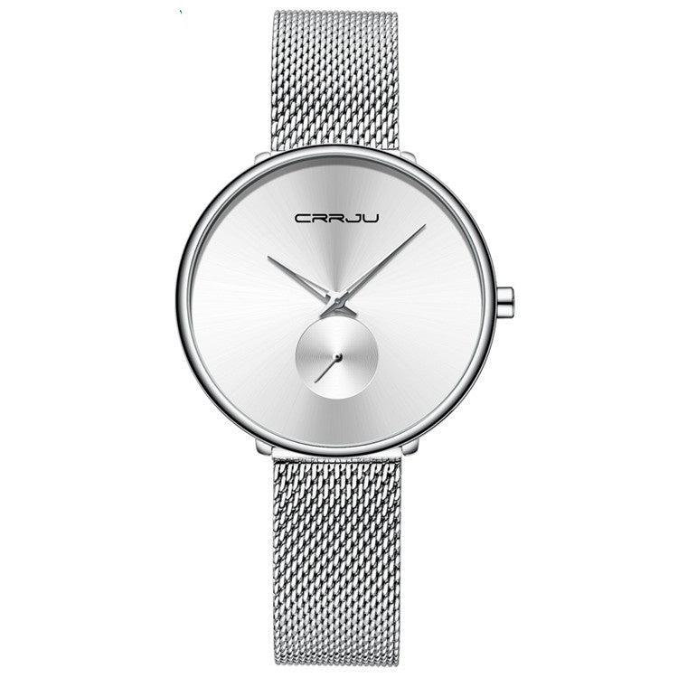 Women's Stainless Steel Strap Mesh Strap Watch Simple