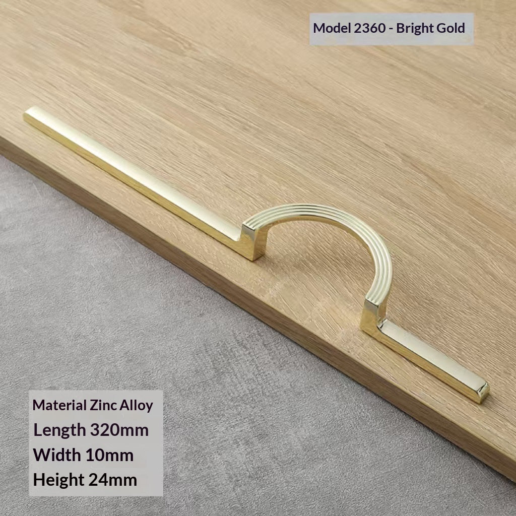 Half Round Cabinet Hardware For Wardrobes And Drawers Solid Door Handle For Furniture