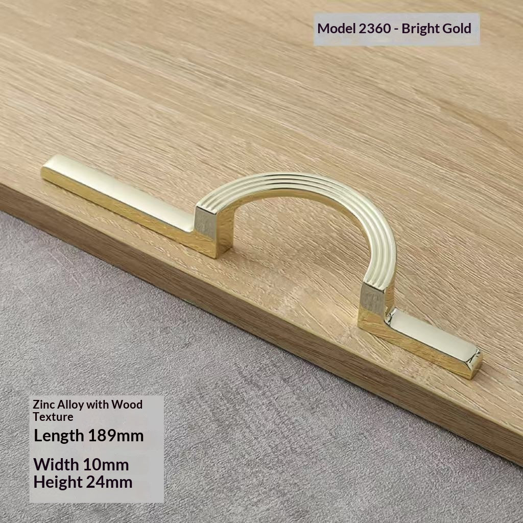 Half Round Cabinet Hardware For Wardrobes And Drawers Solid Door Handle For Furniture