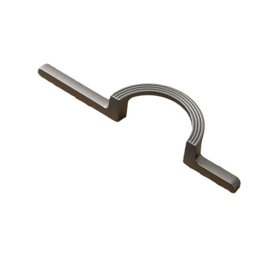 Half Round Cabinet Hardware For Wardrobes And Drawers Solid Door Handle For Furniture