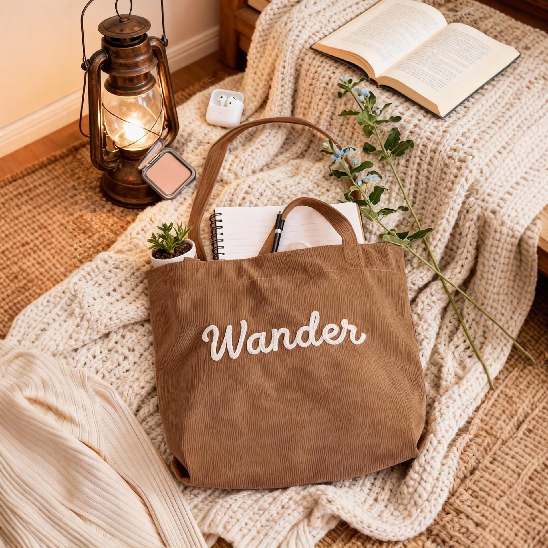 Fashionable, Trendy, And Minimalist Corduroy Casual Womens Handbag