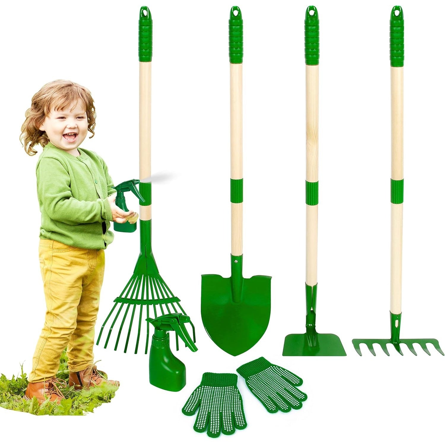 Factory Direct Sales Cross-border Children Little Kids 6-piece Gardening Tools Rake Kids Gardening Tools