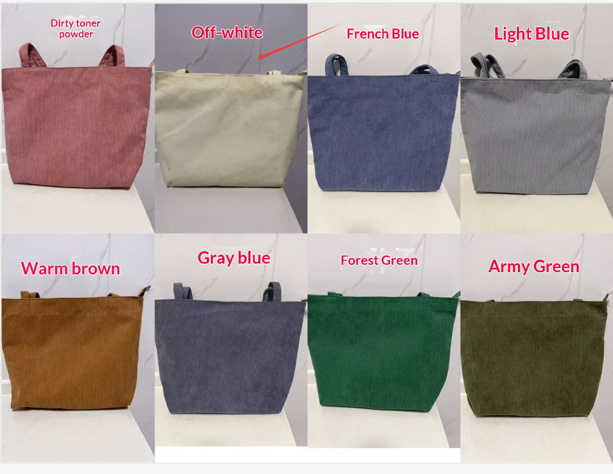 Fashionable, Trendy, And Minimalist Corduroy Casual Womens Handbag