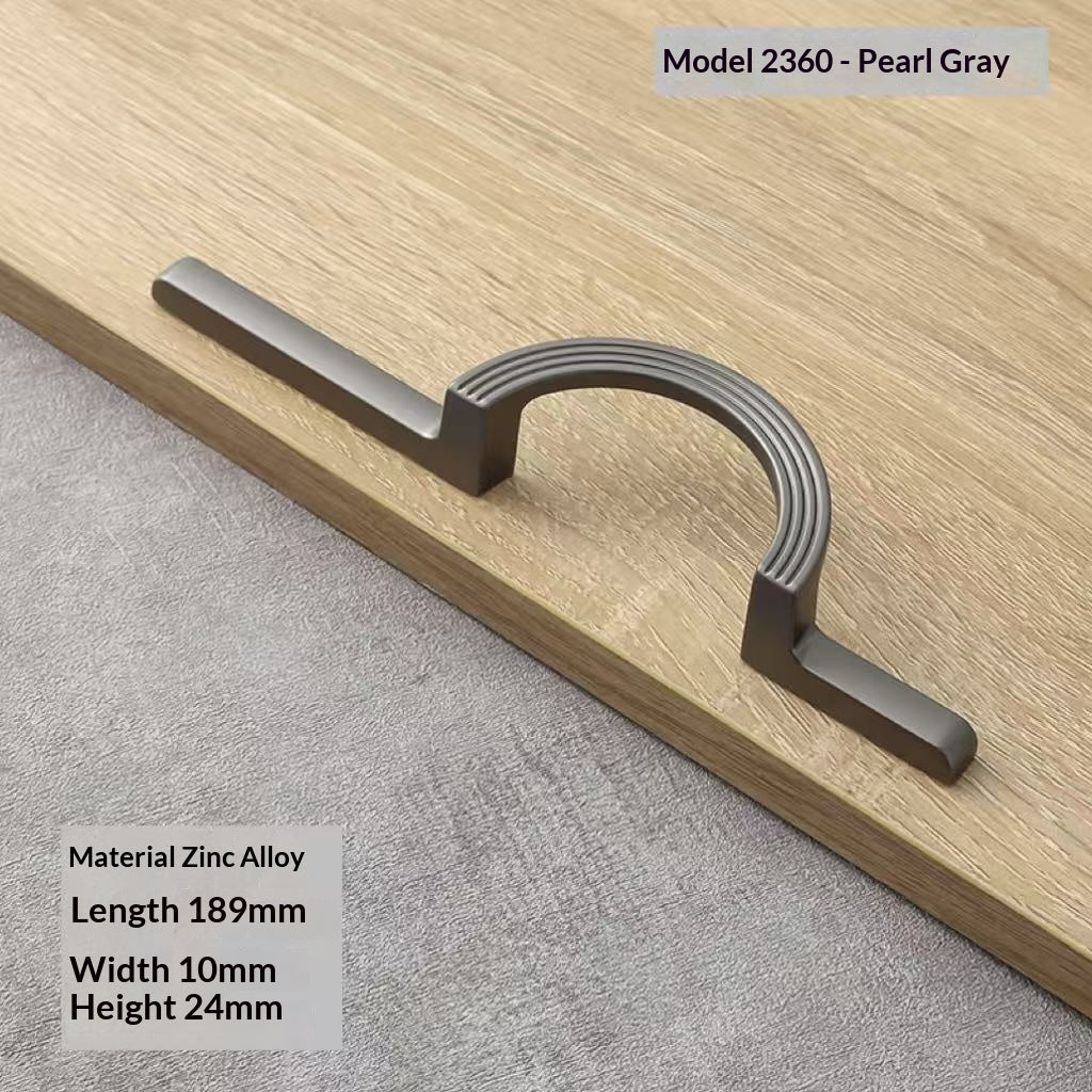 Half Round Cabinet Hardware For Wardrobes And Drawers Solid Door Handle For Furniture